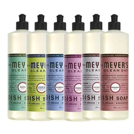 Liquid Dish Soap, 1 Pack Basil, 1 Pack Lemon Verbena, 1 Pack Bluebell, 1 Pack Peony, 1 Pack Lavender, 1 Pack Rosemary, 16 oz Eac