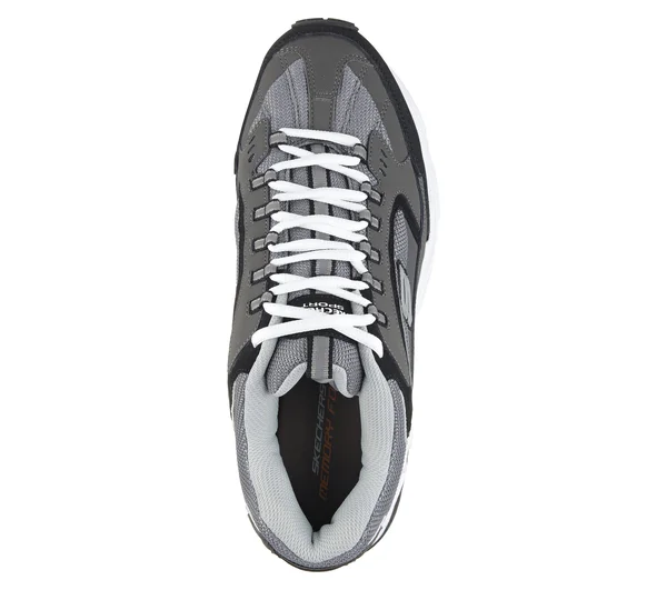 Skechers Stamina Cutback Men's Shoes, 9.5, Charcoal Black
