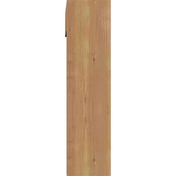 Ekena Millwork 1462341 5 1/2x22W x 22x22D x 22x22H Funston Block Smooth Bracket w/ Offset Brace - Western Red Cedar