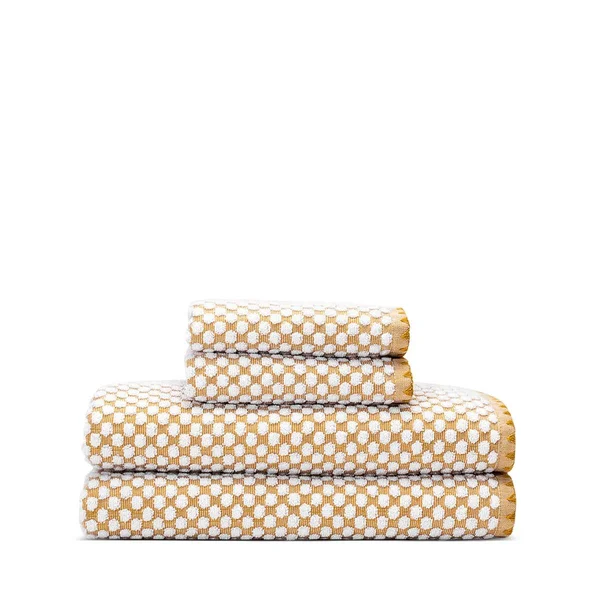Slowtide Clive Cotton Towels - Set of 4 - Mustard