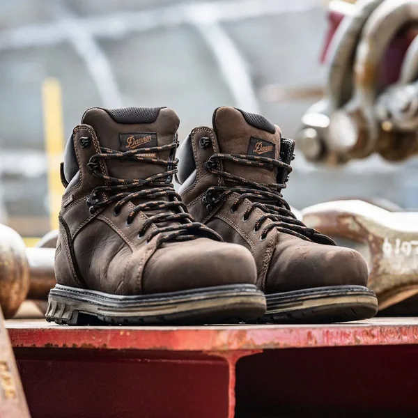 Men's Danner Steel Yard 6 inch Hot Steel Toe Work Boot - Size: 14, Brown