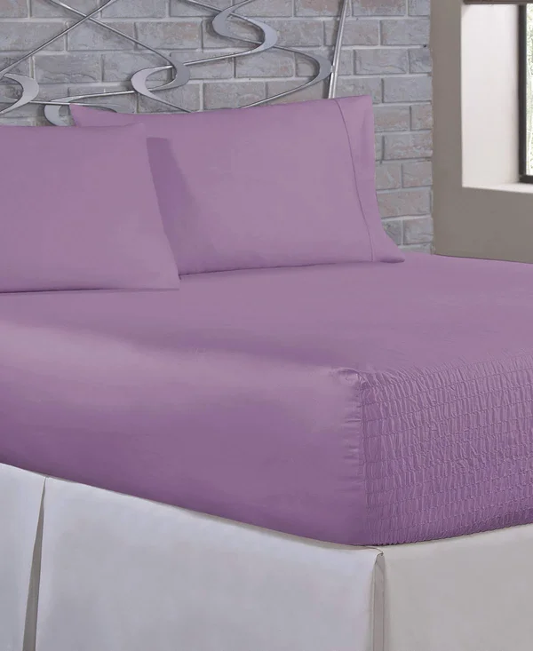 Bed Tite 300 Thread Count Cotton Sheet Set - Light Blue - Full