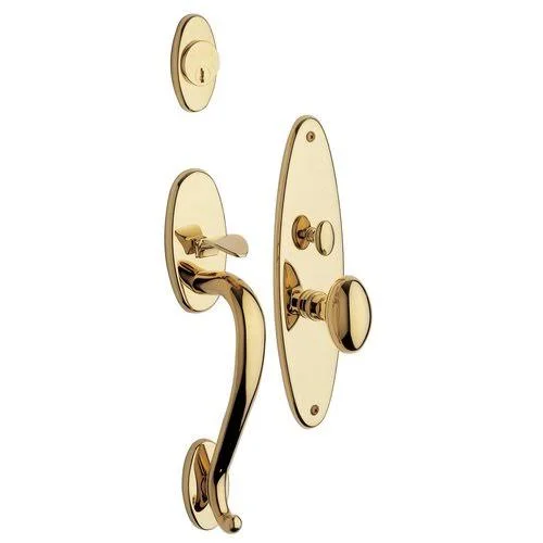 Baldwin 6560.DBLC Lexington Double Cylinder Mortise Handleset Trim Set Antique Nickel