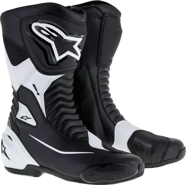 Alpinestars SMX S Motorcycle Boots Black/White 45