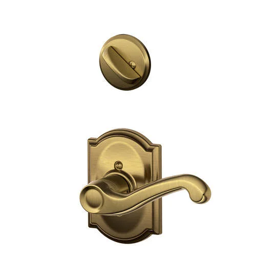 Schlage F59Fla605Camlh LH Flair Lever Camelot Rose Interior ACT
