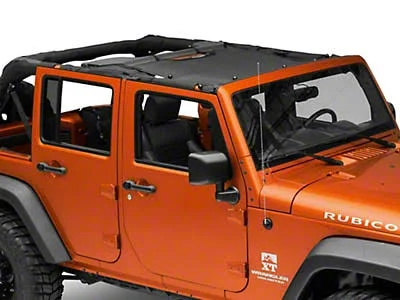 Jeep Wrangler Spiderweb Shade JKini Trail Mesh Bikini Top; Black JKini-TM-Black