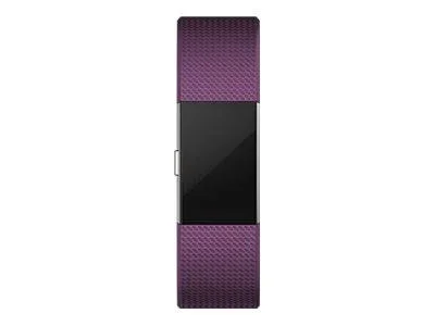 Fitbit Charge 2 - Fitness Tracker Armband - Large - Plum/Silver