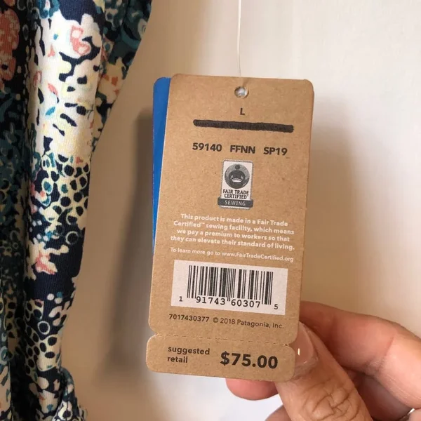 Patagonia Seabrook Twist Dress - Women's FURNAI Floral/New Navy, L