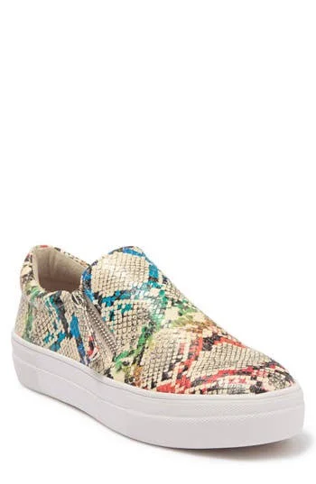 Steve Madden Glaammar Zip Platform Sneaker - Size 7 - Rainbow Snake at Nordstrom Rack