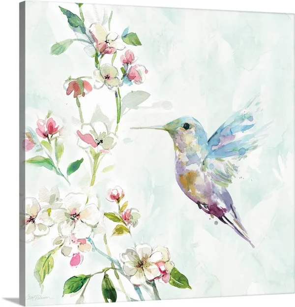 Hummingbird II - Canvas Wall Art, 20x20, Great Big Canvas