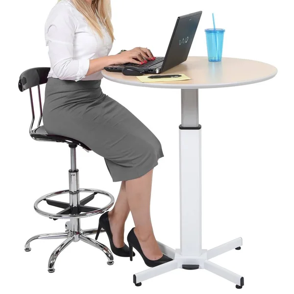 Pneumatic Adjustable Round Pedestal Table