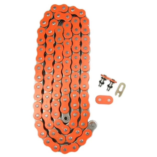 Factory Spec Orange 525x126 O-Ring Drive Chain Motorcycle 525 Pitch 126 Links 8200#Tensile (126)FS-525-OOR