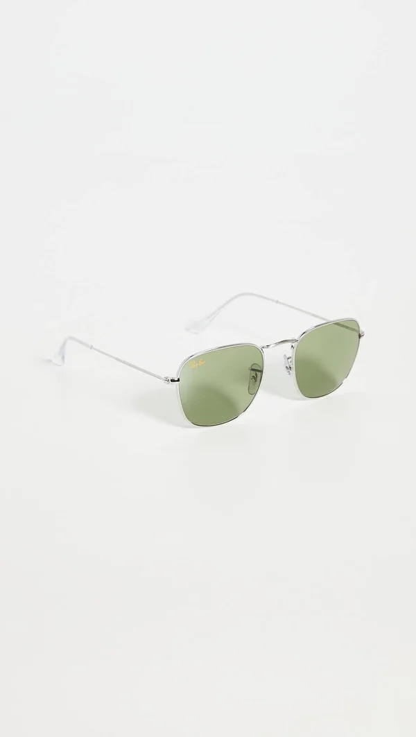 Ray Ban RB3857 Frank Sunglasses - 91984E Silver/Bottle Green