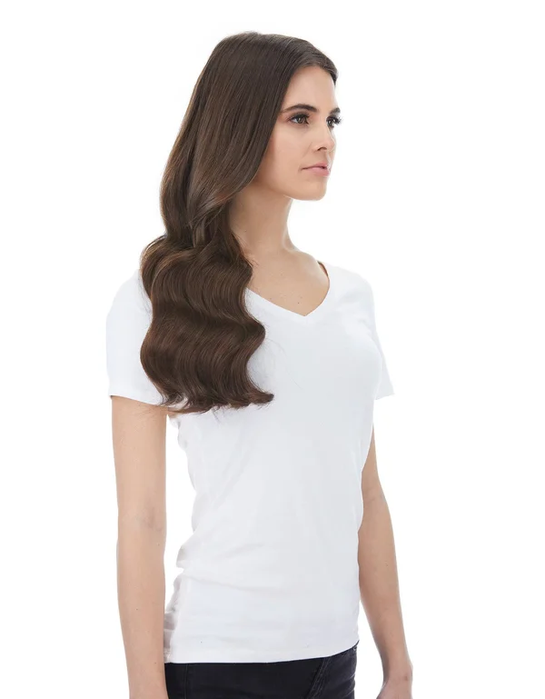 BELLAMI Piccolina 120g 18x22 Chocolate Brown (4) Hair Extensions