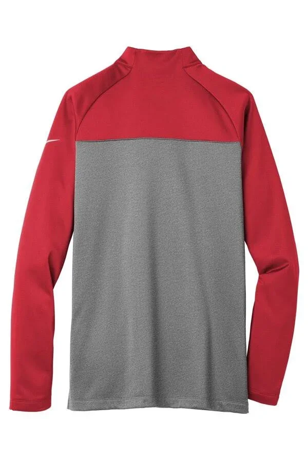 Nike Therma-Fit 1/2-Zip Fleece. NKAH6254 (Gym Red/Dark Grey Heather) S