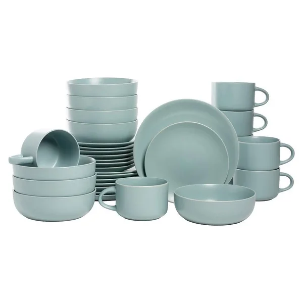 10 Strawberry Street 32-pc. Coupe Dinnerware Set, Blue, 32P