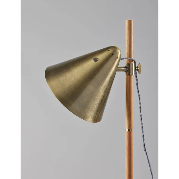 Adesso Bryn Floor Lamp Natural Wood (3761-12)