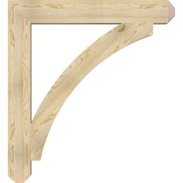 6x22W x 44x22D x 48x22H Thorton Craftsman Rough Sawn BRACKET, Douglas Fir