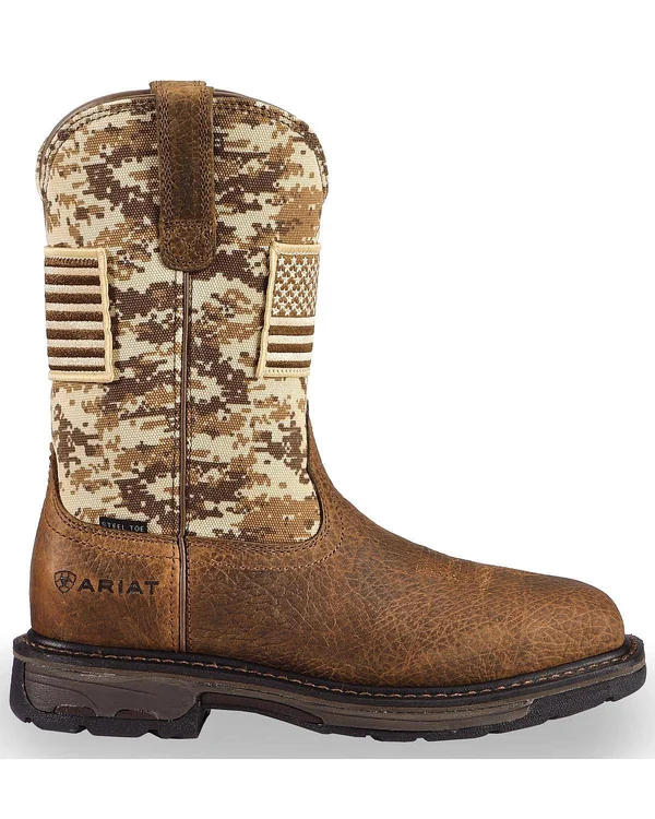 Ariat Men's Workhog Patriot Steel Toe Work Boots - 10022968