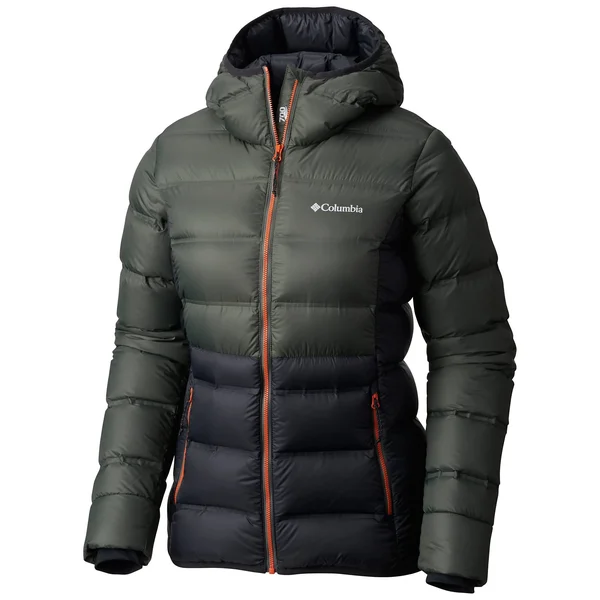 Columbia Women's Explorer Falls Hooded Jacket - Small - Black, Gravel