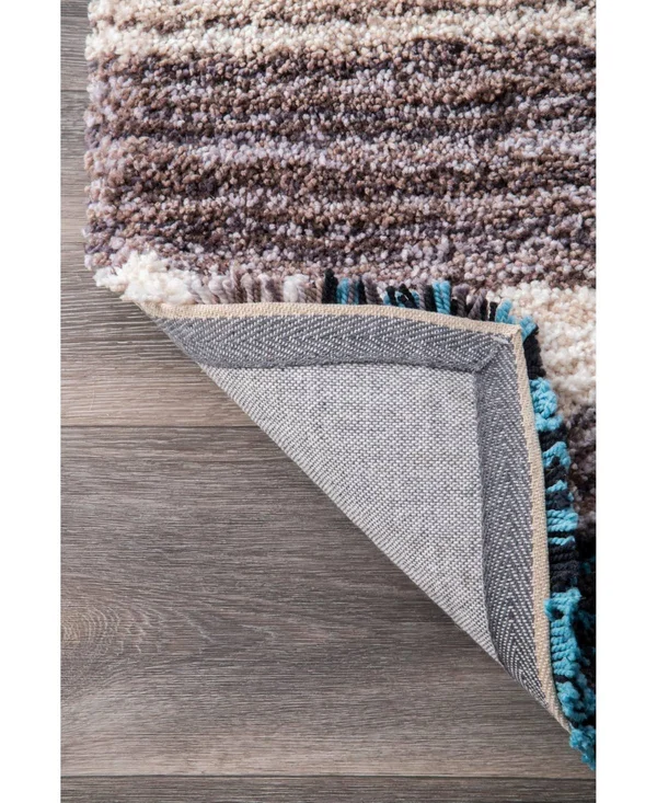 nuLOOM Hand-Tufted Classie Shag Area Rug, Soft Sky