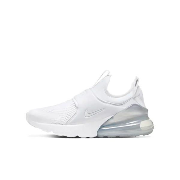 Nike Boys Air Max 270 Extreme - Shoes White/White/Metallic Silver Size 05.5