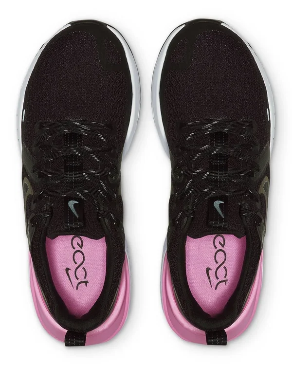 Nike Legend React 2 Black/Pink Women's Running Shoes, Size: 7.5