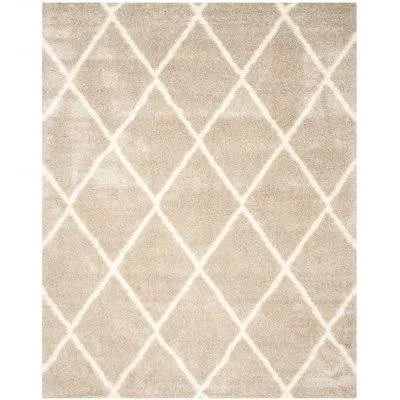 Gracie Oaks Macungie Trellis Beige Indoor Area Rug; 4' x 6'