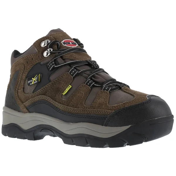 Men's Iron Age High Ridge Steel Toe Internal Met Guard Hiker - Size: 14 W, Brown