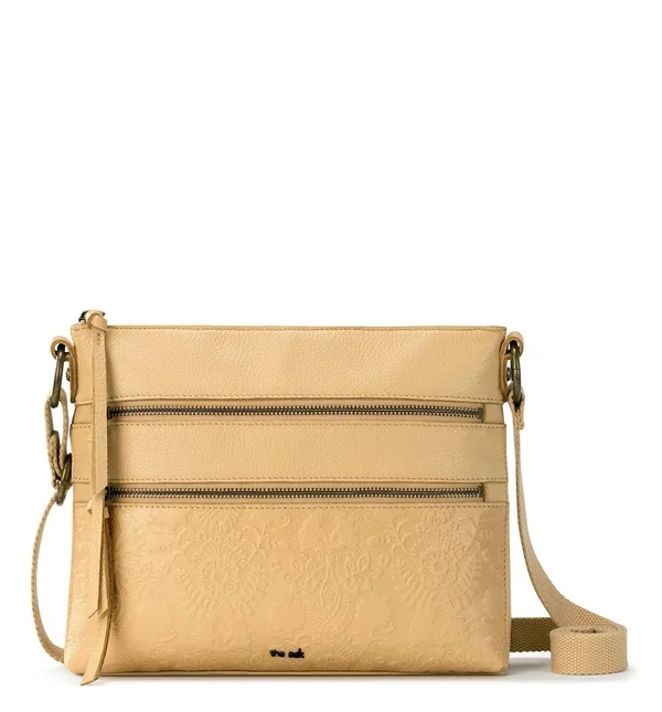 The Sak Reseda Leather Crossbody Scarlet