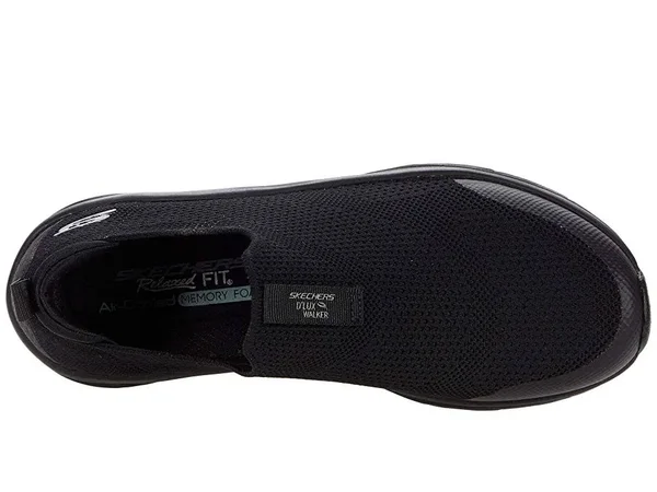 Skechers Women's Relaxed Fit D&Lux Walker Quick Upgrade Slip On, Black