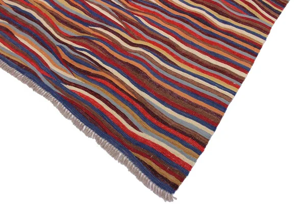 Geometric Kilim Nativida Red Blue Hand Woven Area Rugs 6x8