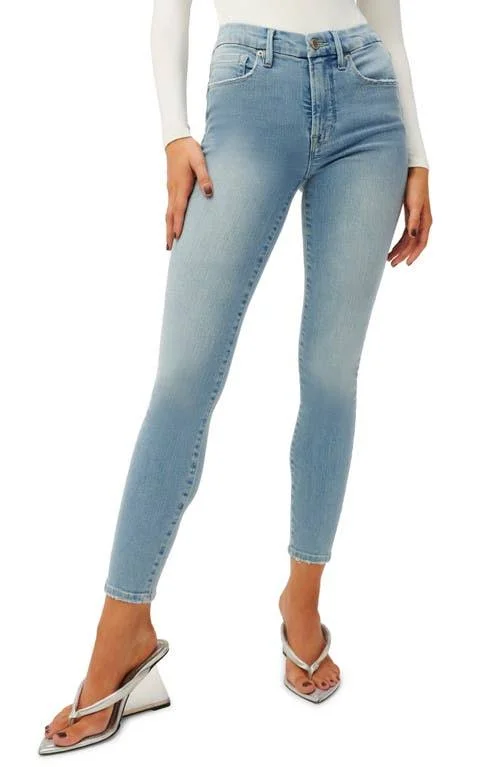 Good American Good Legs Ankle Skinny Jeans, Size 14 in Blue629N at Nordstrom