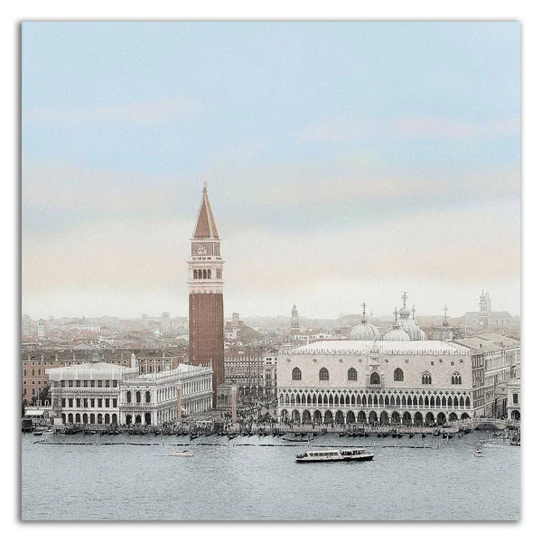 24x22 x 24x22 Piazza San Marco Vista by Alan Blaustein Print on Canvas