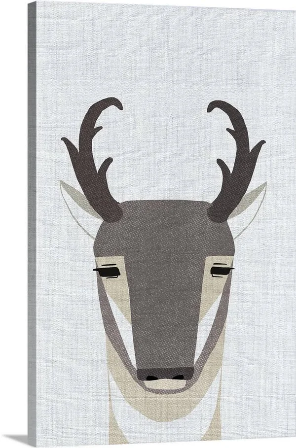 Pronghorn Antelope, Canvas Wall Art, 20x30, Great Big Canvas