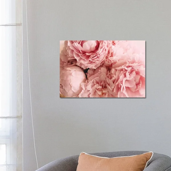 iCanvas Blush Peonies by Chelsea Victoria Canvas Print 12x18x1.5