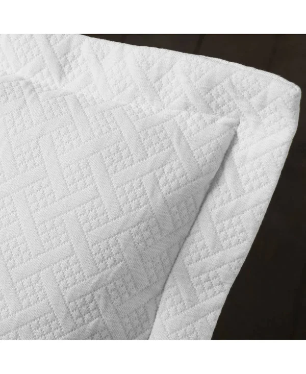 Superior 100% Premium Cotton Oversized Basket Weave Pattern All-Season Bedspread King Black