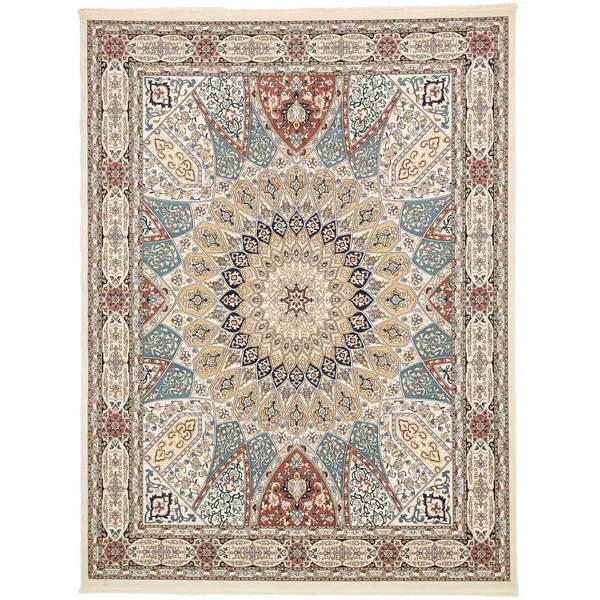 Nain Design Navy Blue 8 ft Runner Area Rug
