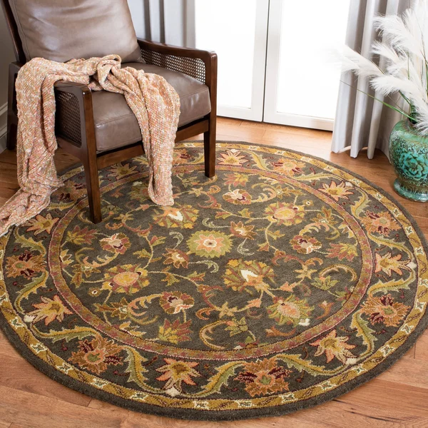 Safavieh Antiquity AT52B 3&6x22 Round Wine - Gold Rug