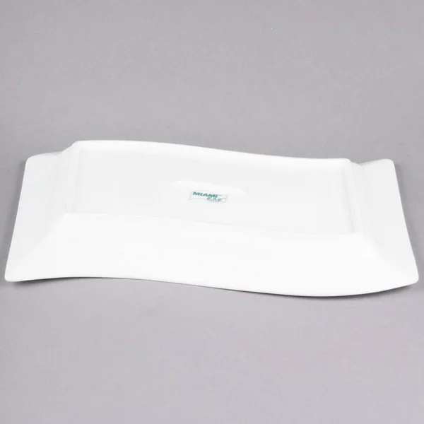 CAC China MIA-14 Miami Rectangular Porcelain Platter 13-1/2x22