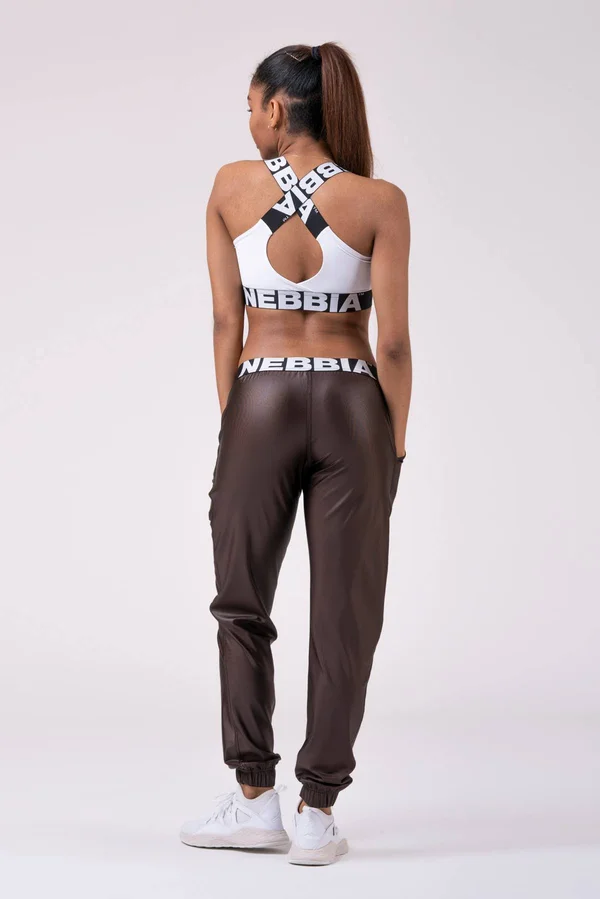 Nebbia Sports Drop Crotch Pants 529 Brown, L