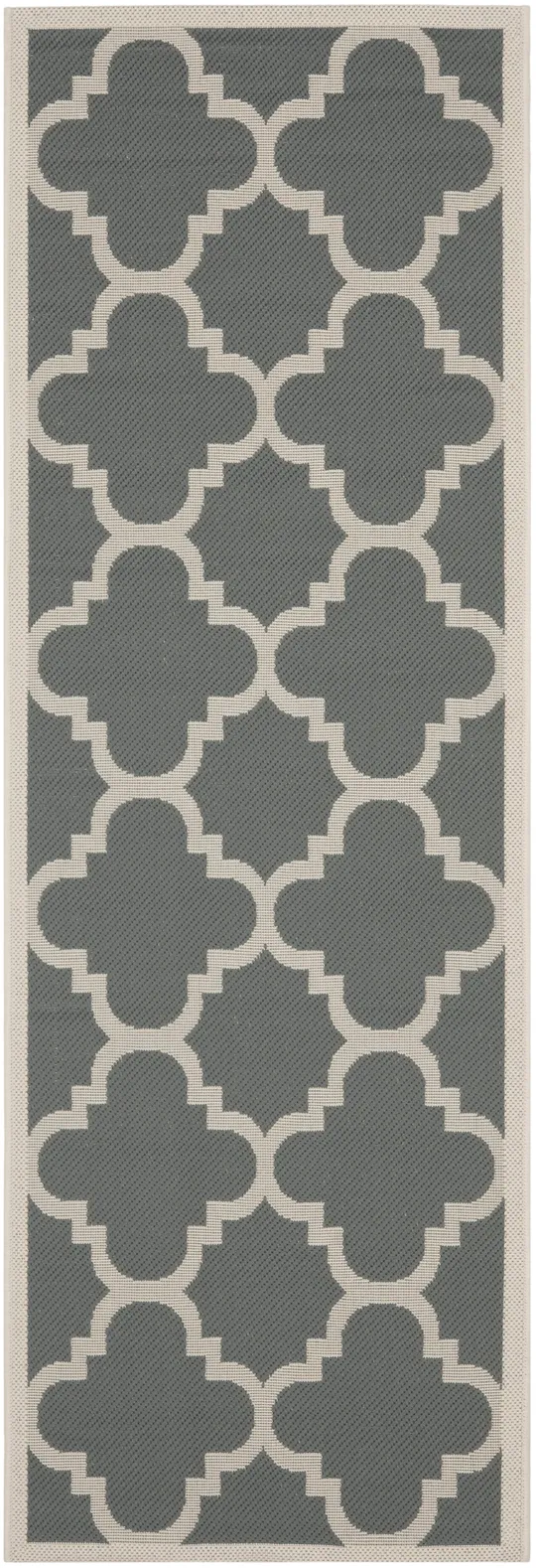 Safavieh Courtyard CY6243-246 Grey - Beige Rug 7&10x22 x 7&10x22 Square
