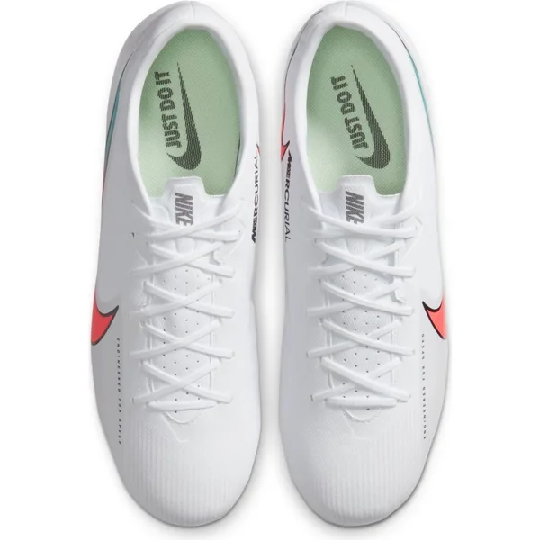 Nike Men's Mercurial Vapor 13 Academy FG/MG White/Flash/Crimson - 11