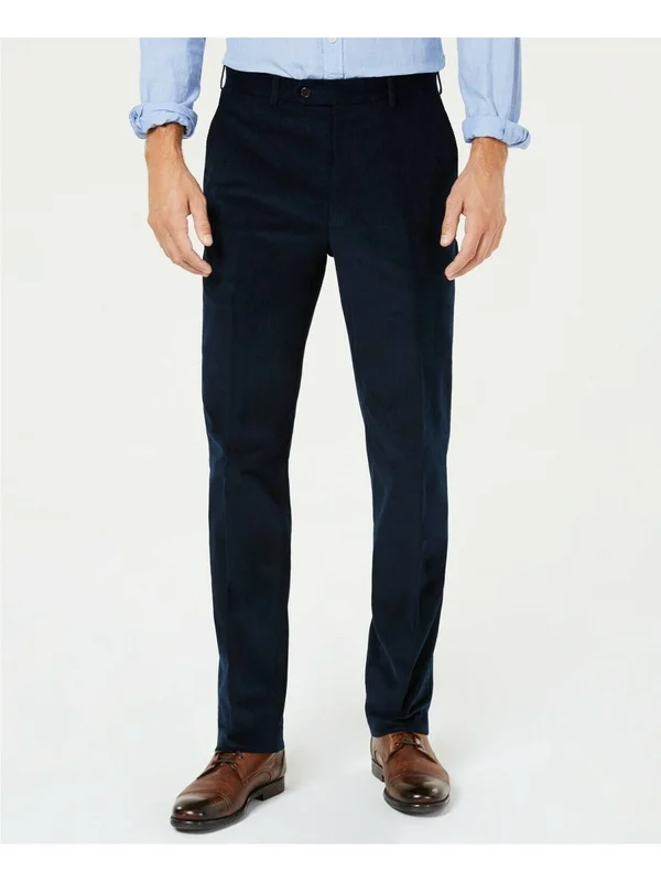 Ralph Lauren Mens Navy Stretch, Classic Fit Pants 30w/ 30L