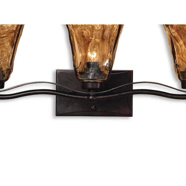 Uttermost 21008 Vetraio 3 Light Oil Rubbed Bronze Chandelier