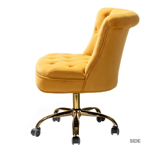 Byrsa Task Chair with Tufted Back for Office - Orange