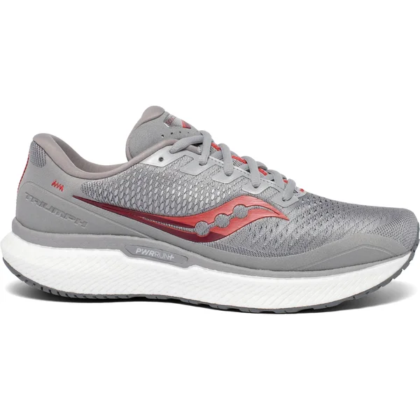 Men's Saucony Triumph 18 - Alloy/Red - Size 8.5