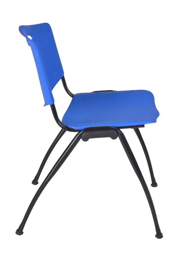 Regency 60x22 x 30x22 Kobe Training Table- Grey and 2 M Stack Chairs- Blue