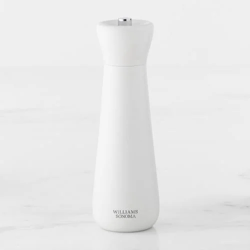 Williams Sonoma Wood Salt Mill, White, Williams Sonoma
