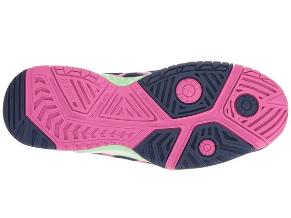 Asics Women`s GEL-Resolution 7 Tennis Shoes Blue and Pink Glow - Size: 6